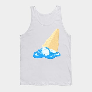 Dropped ice cream blue color Tank Top